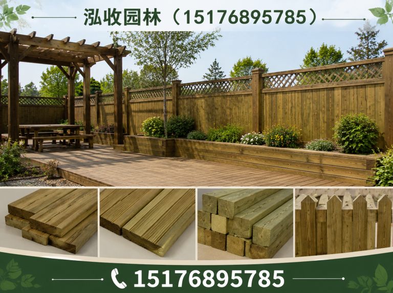 四平京津冀防腐木工程展示图